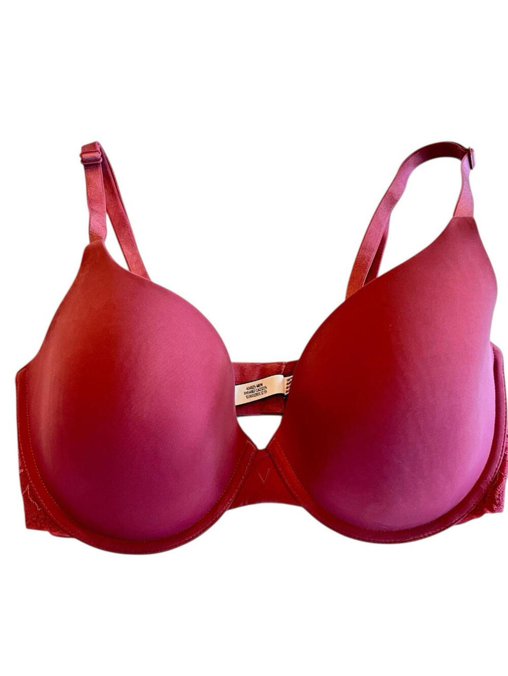 Victoria Secret Bra T Shirt Padded Demi Underwire Lightly Padded Sz 34DD Blush